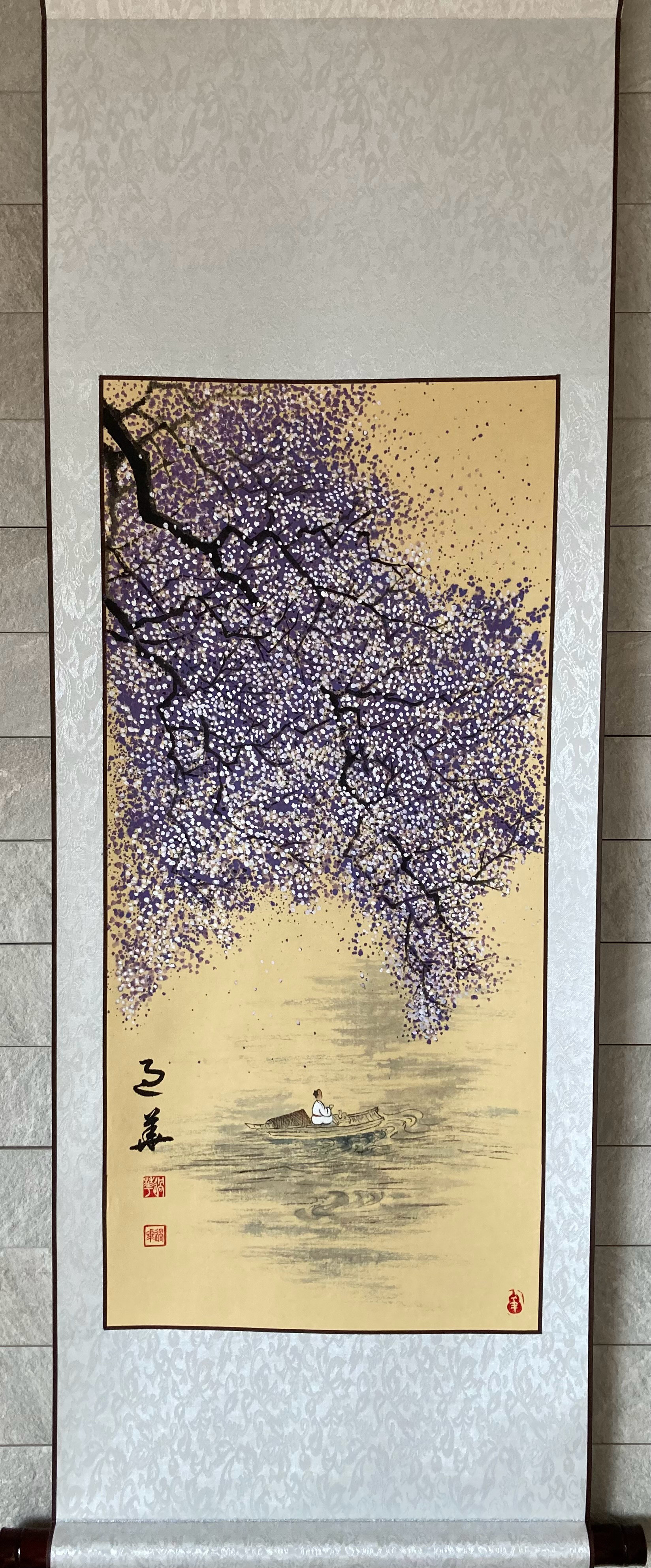 水墨画 風景画 人物画 絵画 こたつ 通販 18197054｜Creema(クリーマ)