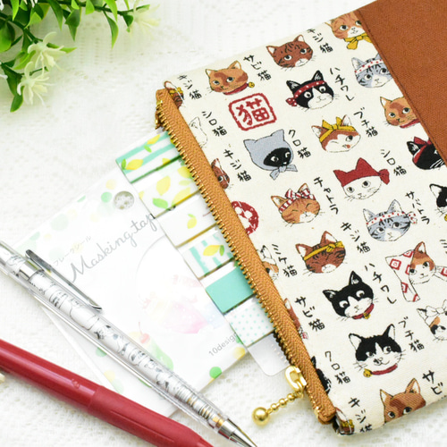ねこのこ☆プロフ必読☆様専用②ブックカバー、ポーチ