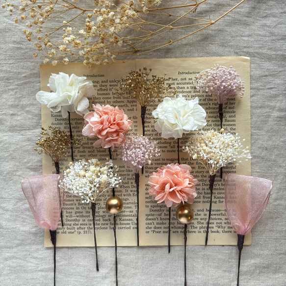 プリザーブドフラワー 髪飾り カチューシャ 七五三 発表会 結婚式  