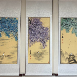 山水 水墨画 絵画 掛け軸 伝統山水 風景画 滝 絵画 こたつ 通販
