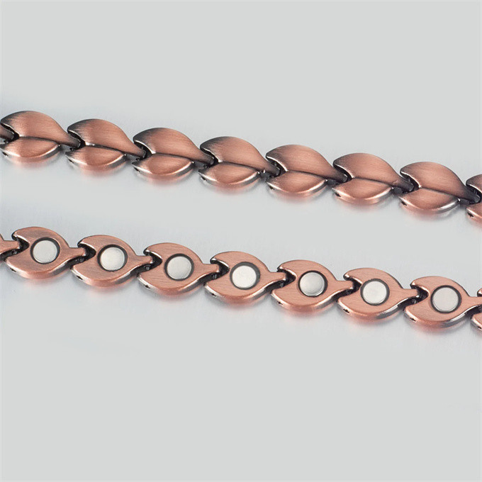 磁気アンクレット 銅製ジュエリー 純銅磁気 エネルギー  ハンドメイド 手作り血行促進  関節炎 SSP043