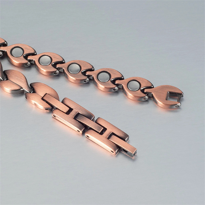 磁気アンクレット 銅製ジュエリー 純銅磁気 エネルギー  ハンドメイド 手作り血行促進  関節炎 SSP043