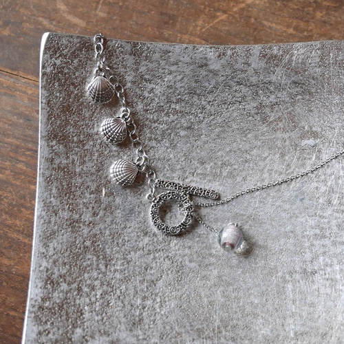 貝殻 ネックレス＆ブレスレット〔ｻｰｼﾞｶﾙｽﾃﾝﾚｽ〕 item10 ネックレス  