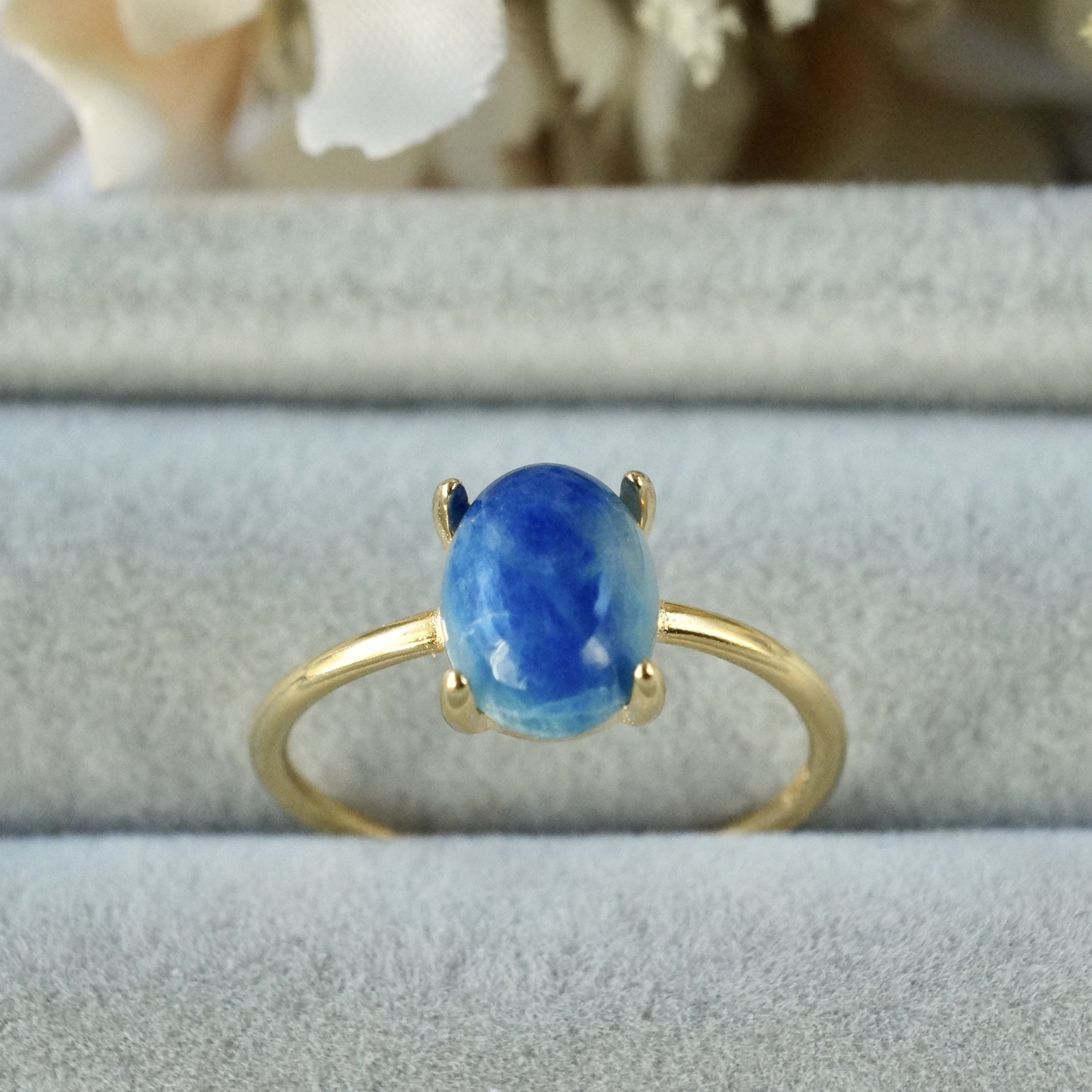 【送料無料・受注制作】アフガナイト　リング　7号〜フリーサイズ/7号/9号/11号/13号/15号　8x6mm