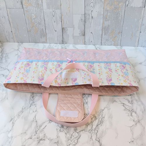 ピアニカケース 鍵盤ハーモニカケース ラメ入りコスメ ピンクキルト