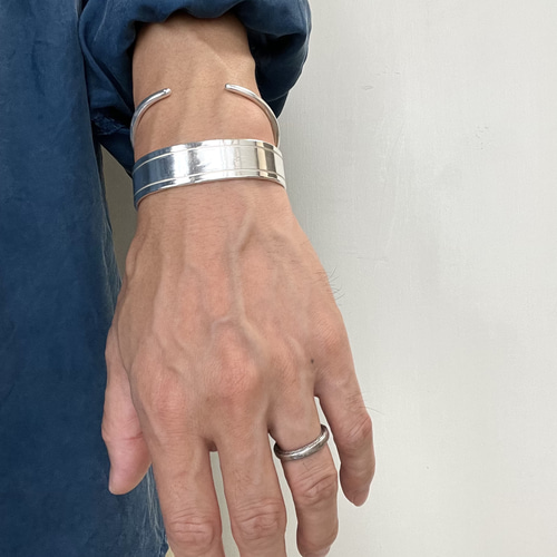 受注制作】『ツイストスターバングルW3』シルバー950☆カスタム