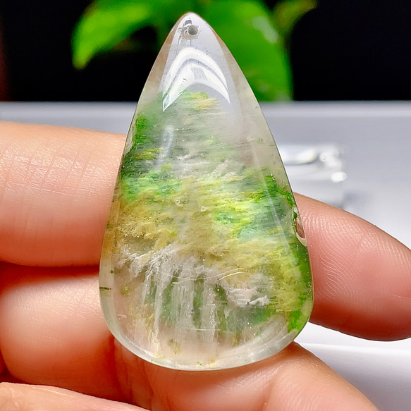 高品質】 ガーデンクォーツ 庭園水晶 幽霊水晶 ペンダント