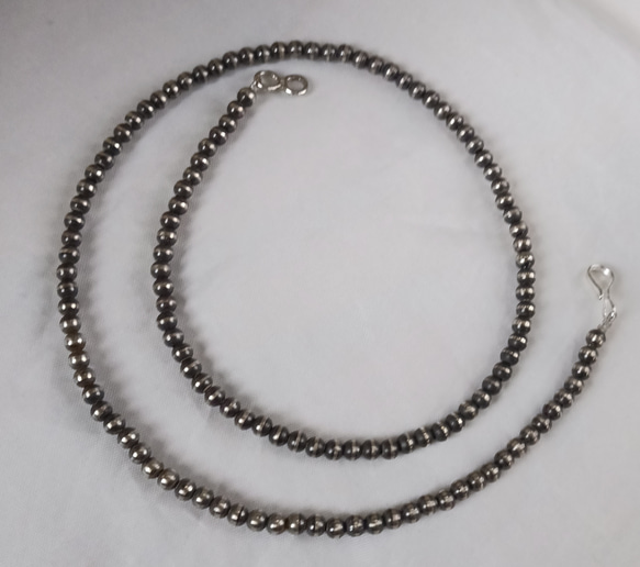 ナバホパール ネックレス シルバー925 4mm ネックレス・ペンダント K2 