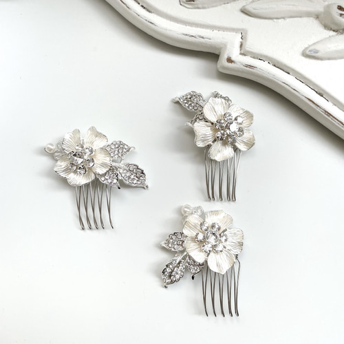 MA241 花 アレンジピン ヘアピン ウェディング ブライダル 花嫁