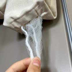 イロドル　まるめてぽいするポリ袋・排水口ネット収納/レジ袋・ビニール袋収納　ロング/ショート　ターコイズブルー 4枚目の画像