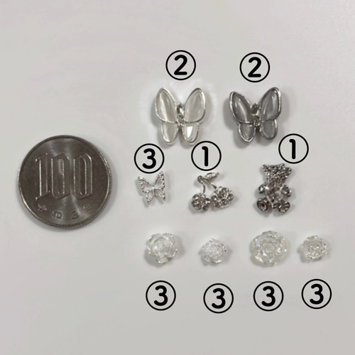 ♡ネイルチップ♡ リボン ピンク マグネット ワンホン 夏ネイル