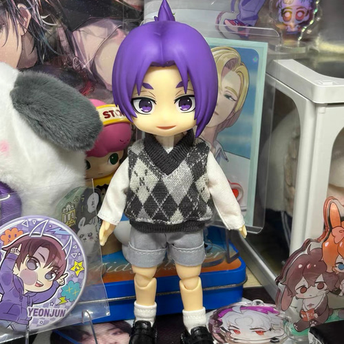 お洋服かなちび JANAYA オビツ11 ob11服 菱形柄 ベスト ニット 翌日発送 その他