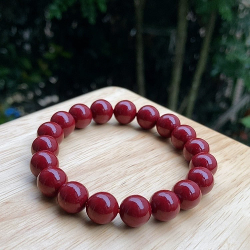 朱砂 辰砂 シナバー ブレスレット ブレスレット rakiya.kirara 通販