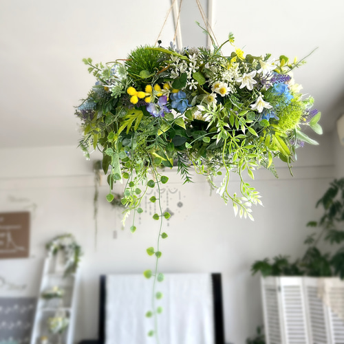 ✨ご注文後にお作りいたします✨ネィティブ  グリーンリース　<大きめ> ✨ご注文後にお作りいたします✨ネィティブ グリーンリース<大きめ>