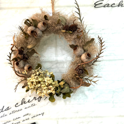 ドライフラワー フレーム アレンジメント バンパス クレビアゴールド