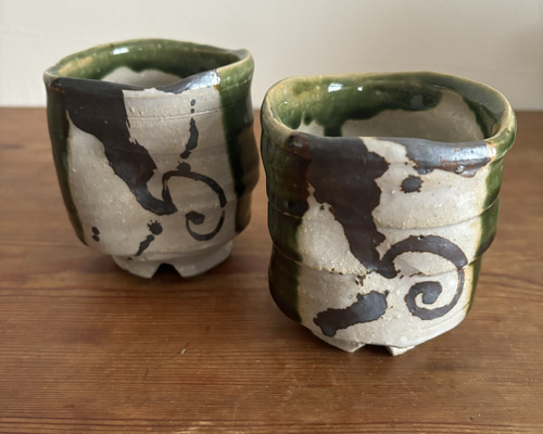 織部　湯呑み 275c9d51d66f4b6165d471a8daf050