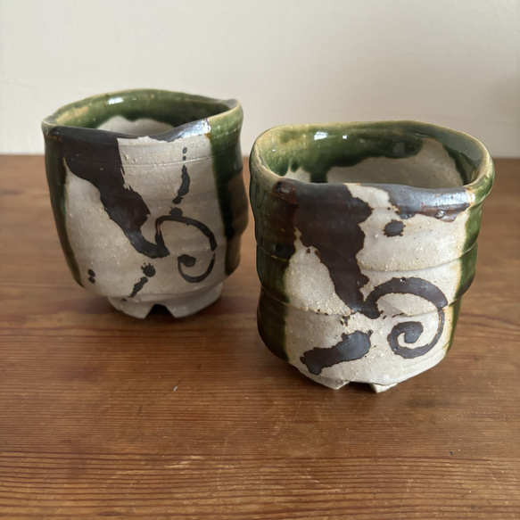 織部　湯呑み 湯呑み 織部 湯呑み minoru 通販 18199342｜Creema(クリーマ)