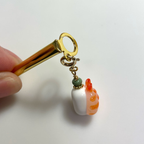 スノードームボールペン用お寿司チャーム◇受注制作 ペン・筆記