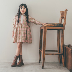 Kids 長袖ワンピース“My antique“ ウィリアムモリス