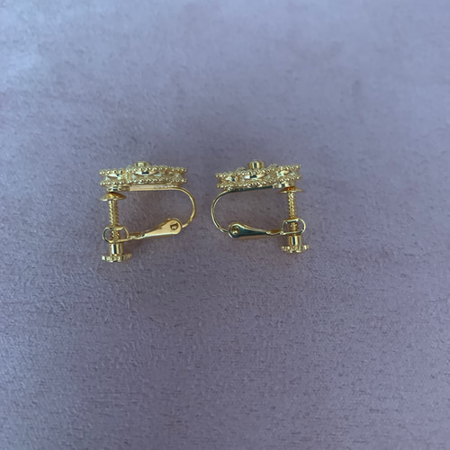 最高級天然石マラカイトイヤリング イヤリング・ノンホールピアス Moco  