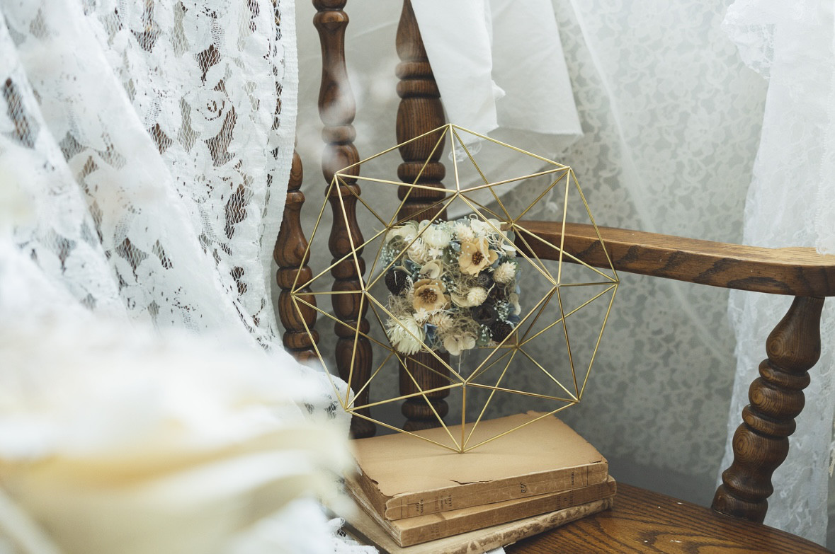 真鍮ヒンメリ リース・Mサイズ・No.12