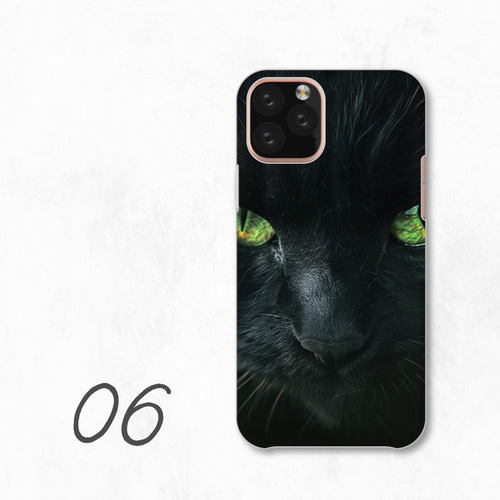 iPhone - 黒猫@@@ 猫 黒猫 かわいい おしゃれ デザイン 全機種対応スマホケース