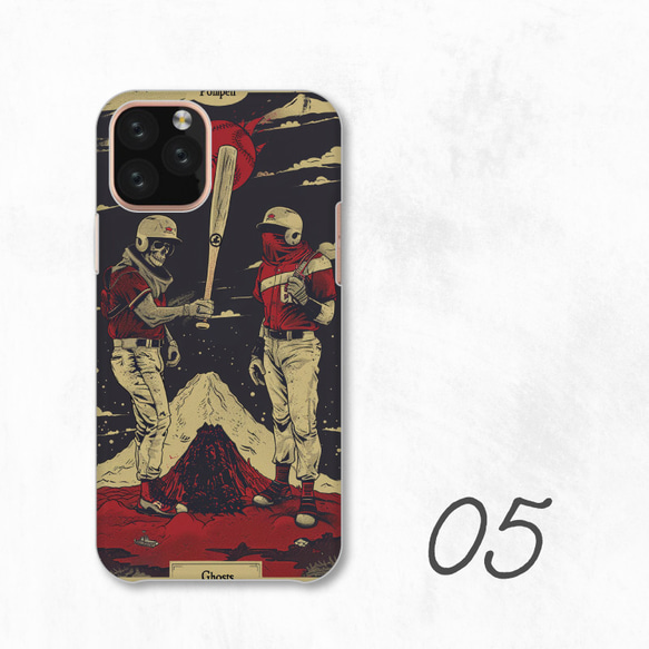 富士山精靈奇幻骷髏恐怖智慧型手機保護殼相容於所有型號後背式硬殼 NLFT-HARD-a591 第7張的照片