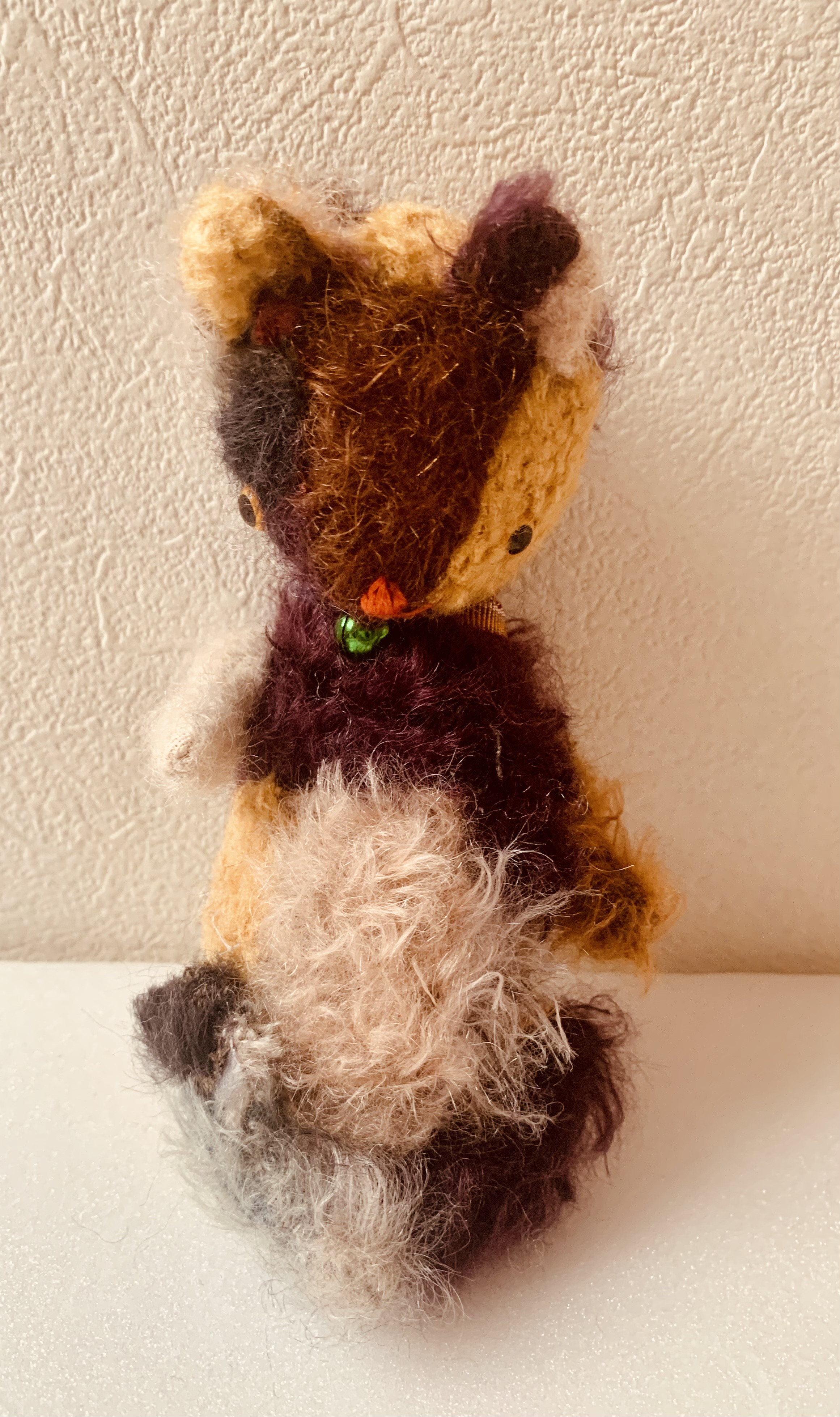 ハンドメイド　テディベア  ツギハギさんD