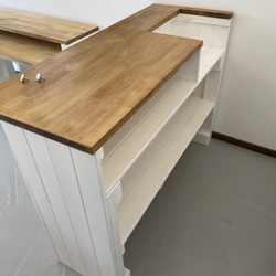 カフェ風カウンターテーブル・レジ台】 キッチンカウンター バー 美容