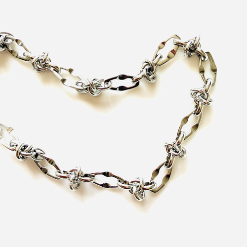 チェーンブレスレット／サージカルステンレス／選べるエンド