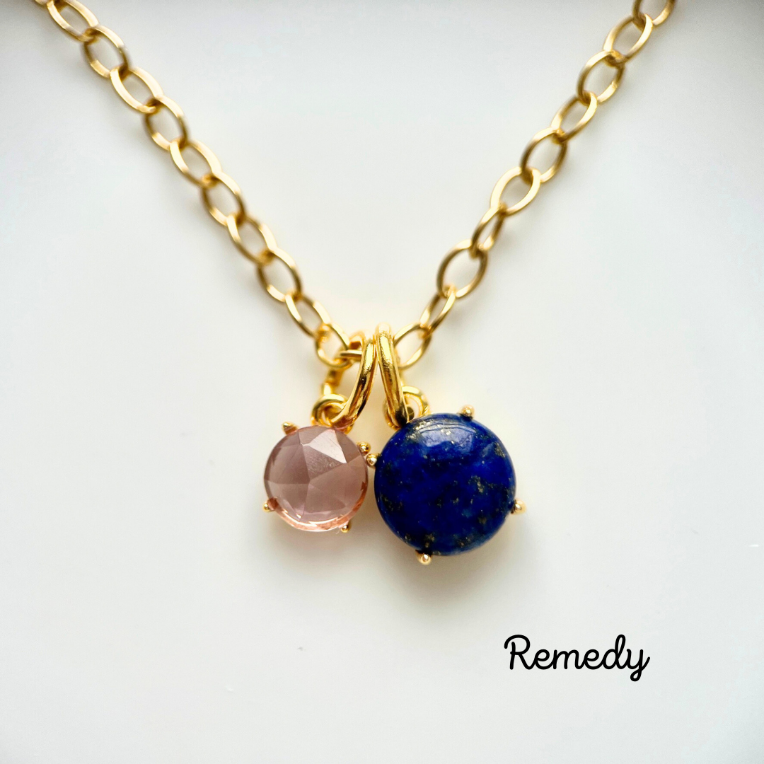 ★ナイルのお姫様★ラピスラズリとピンクアメジストのWペンダント〜silver925/18KGP/1２月誕生石、2月誕生石