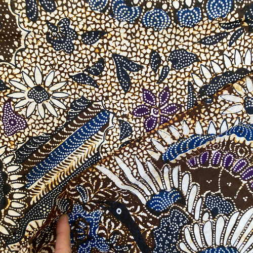 648 バティック エプロン ジャワ更紗 腰巻き カフェ エスニック batik  