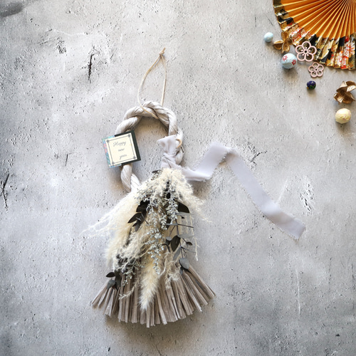 向き4種類スワッグになるしめ縄しめ縄スワッグしめ縄リース