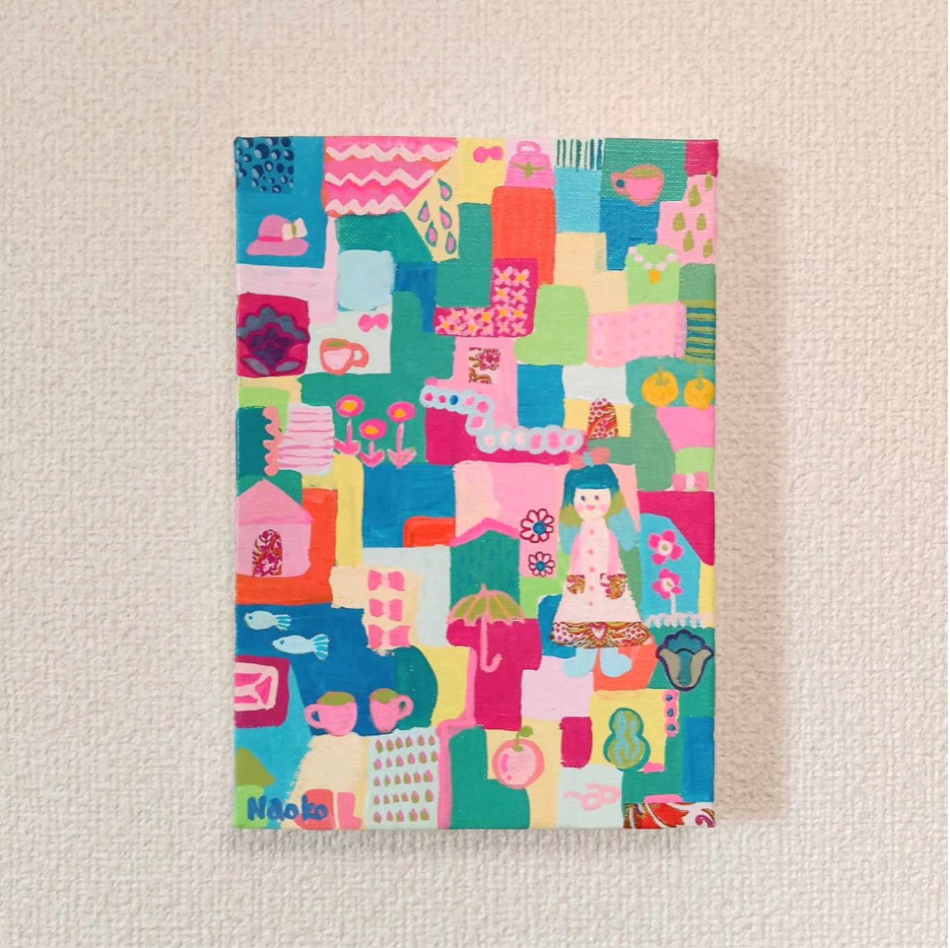 原画】手描き/現代アート/キャンバス/一点物/絵画/アクリル - 絵画