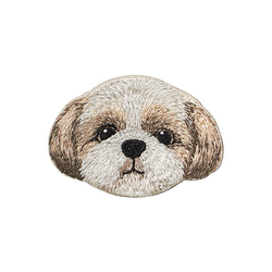 専用　ハンドメイド　刺繍　シーズー　お散歩ミニバッグ　ワッペン　犬　うちの子 ステッカー ワッペン 刺繍 シーズー 犬 dog ペットロス クリスマス
