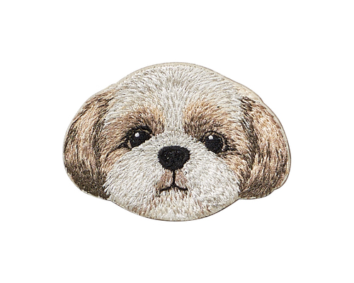 犬、シーズーワッペン シーズーの刺繍ワッペン | アトリエリジッタ