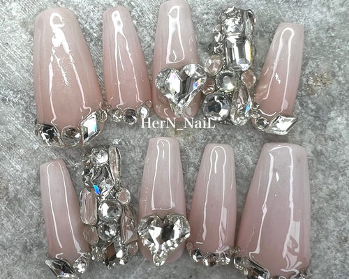 EVER NAIL エバーネイル ネイルチップ ストーン付き ボルドー EVER NAIL エバーネイル ネイルチップ ストーン付き ボルドー