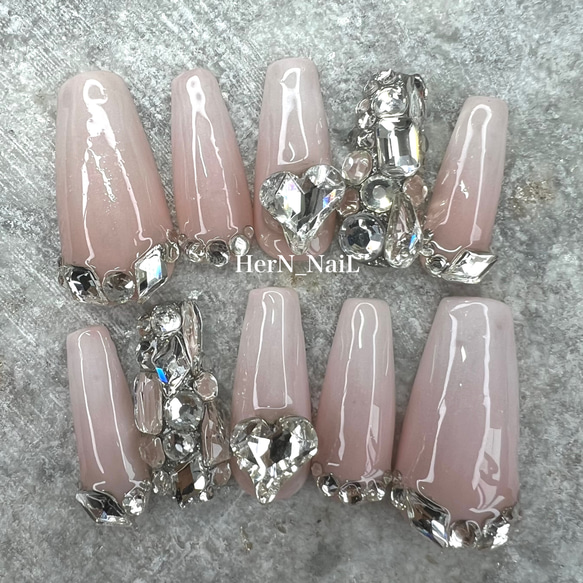 まゆEVER NAIL エバーネイル ネイルチップ ストーン付き ボルドー まゆ