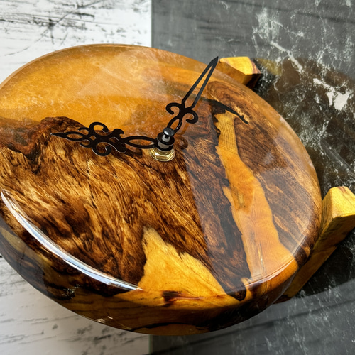 レジンハンドメイド時計ケヤキ