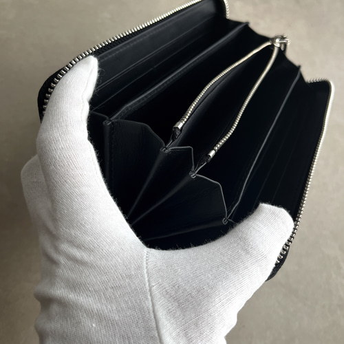 最高級ヘンローン/クロコダイル/シャイニング/繋ぎ目/ブラック/ボンベ