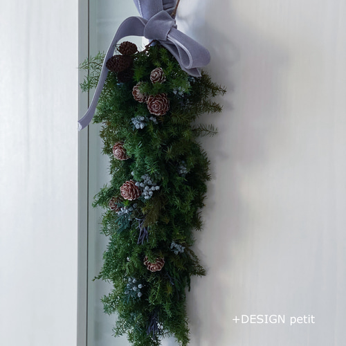 クリスマスガーランド++ プリザーブドフラワー +DESIGN petit 通販