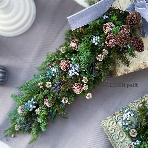 クリスマスガーランド++ プリザーブドフラワー +DESIGN petit 通販