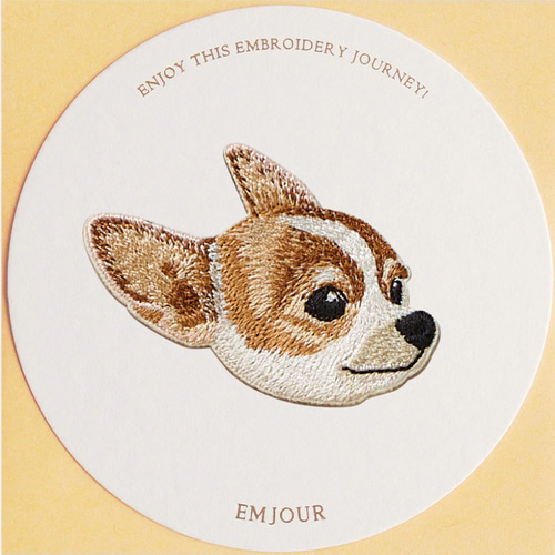 ステッカー ワッペン 刺繍 チワワ 犬 dog ペットロス クリスマス ステッカー ワッペン 刺繍 チワワ 犬 dog ペットロス クリスマス