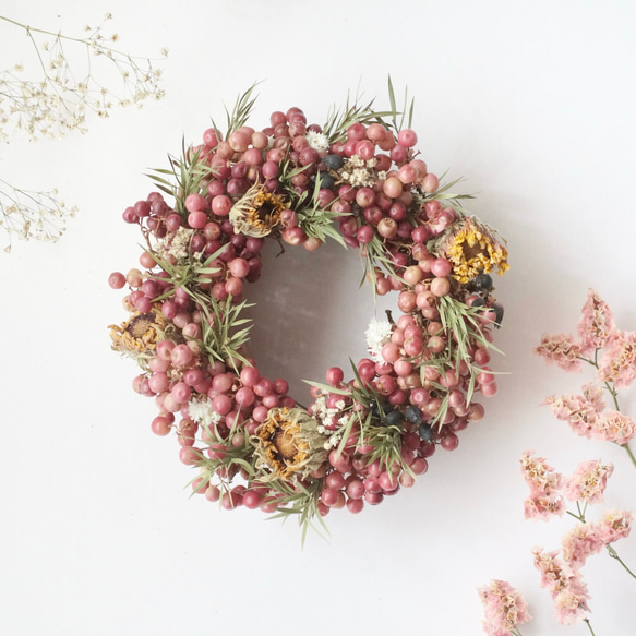 ペッパーベリーのミニリース ひな祭り ペッパーベリーのミニリース ひな祭り ペッパーベリーのミニ