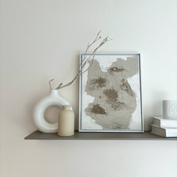 モダンアート】32×41cm_テクスチャーアート_額縁_フレーム_北欧風_
