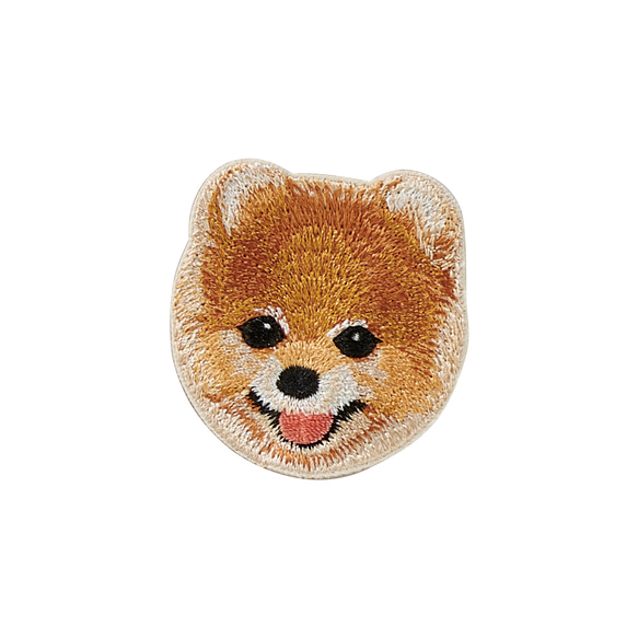 ステッカー ワッペン 刺繍 ポメラニアン dog ペットロス クリスマス