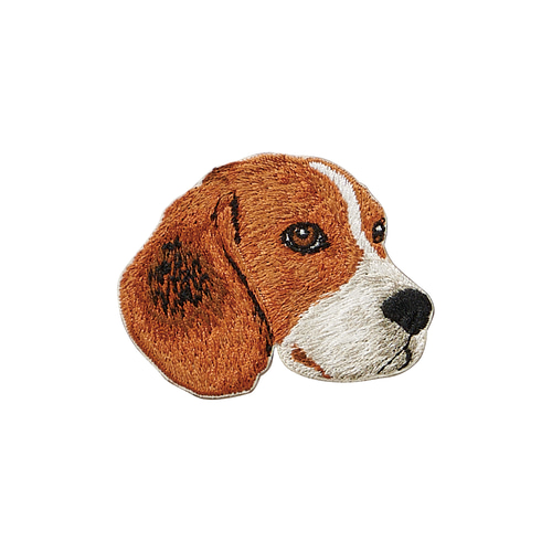 ステッカー ワッペン 刺繍 ビーグル 犬 dog ペットロス クリスマス