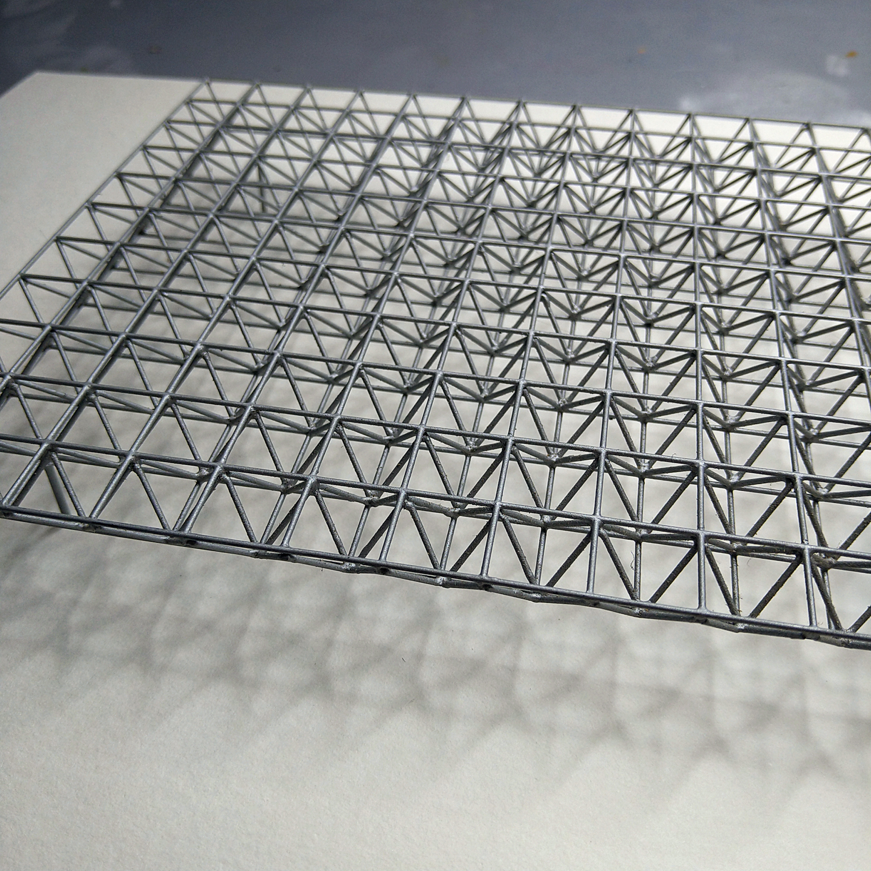 習作02　トラス 構造 模型 レリーフ