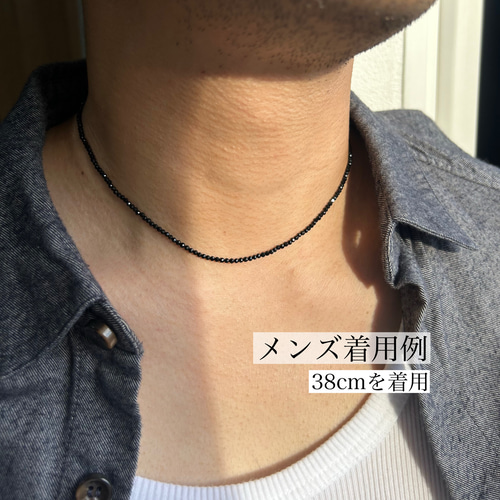 受注制作＞雪の結晶ネックレス スピネル ペンダント N077