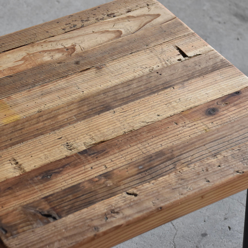 ◼️mixt model 一点物/古材ローテーブル/サイドテーブル H350×W490